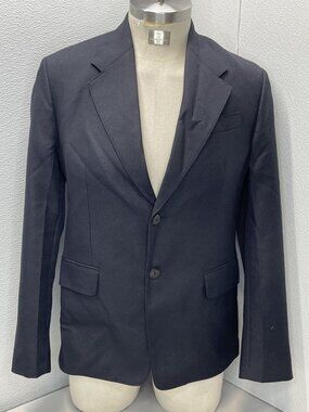 Prada Men's Blazer Jacket Polyester Size 50R/US 40 Navy *PREOWNED*